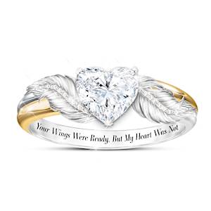 Genuine Topaz Your Wings Were Ready Ring