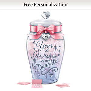 Heartfelt Wishes For My Daughter Personalized Wish Jar
