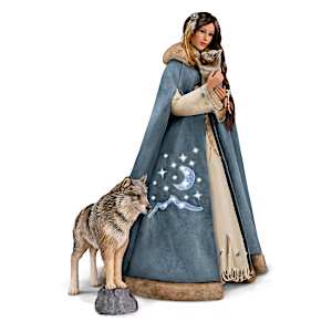 Maiden Of The Wolf Moon Portrait Doll