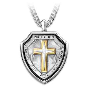 Shield Of Faith Pendant Necklace