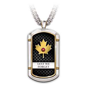 Lest We Forget Pendant Necklace