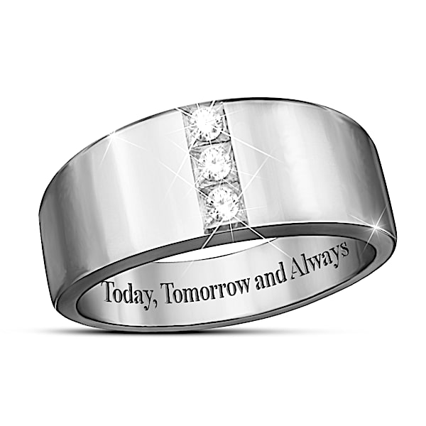 Today tomorrow and forever diamond ring top