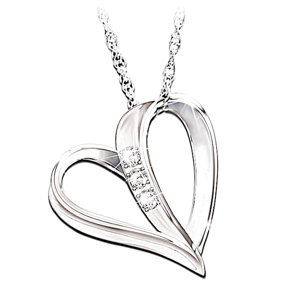 Heart necklace for daughter clearance