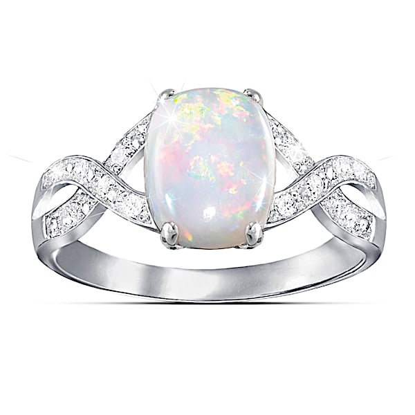 Opal pave ring shop