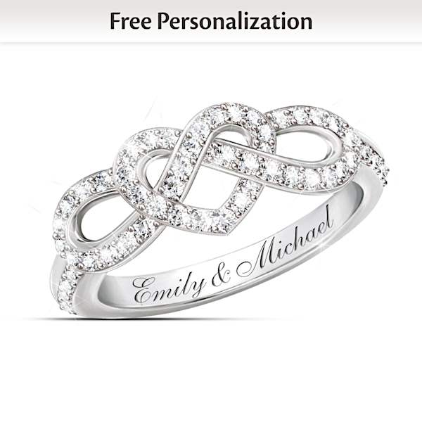 Knot ring with diamond new arrivals