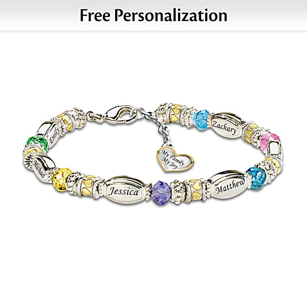 My Family My Joy Personalized Bracelet