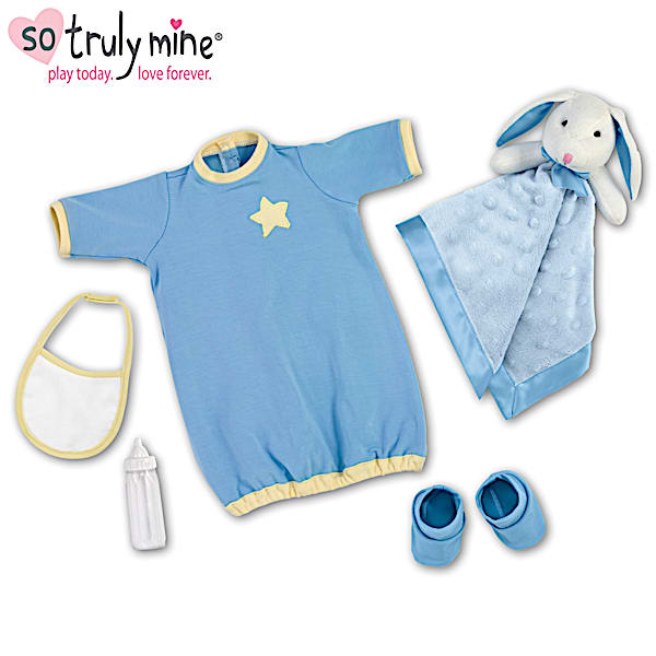Starry Night Blue Sleeper Baby Doll Accessory Set