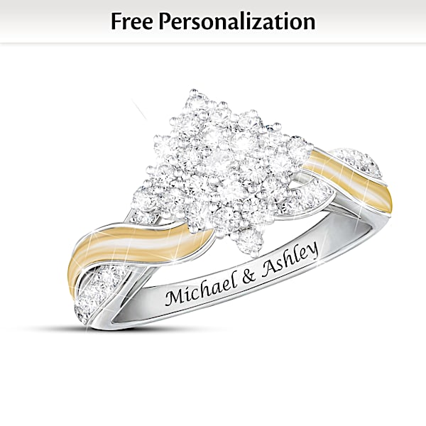 Love lives forever diamond ring online