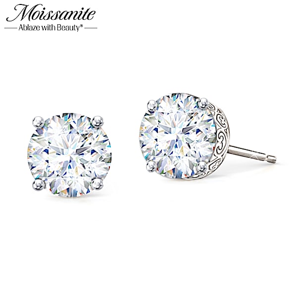 Moissanite stud earrings canada sales