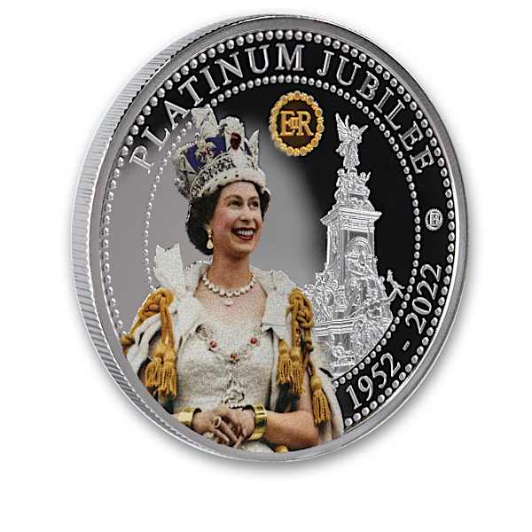洋書 THE QUEEN: Elizabeth II The Queen Elizabeth II 99.9% Platinum-Plated Jubilee Proof